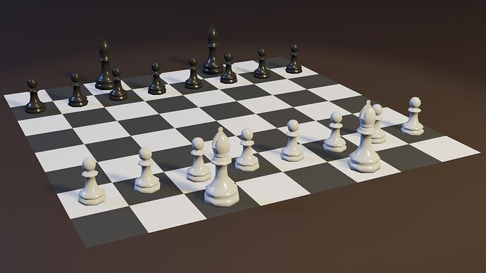 Chess Scene Render 1