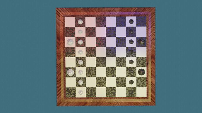 Chess Board with generate textures