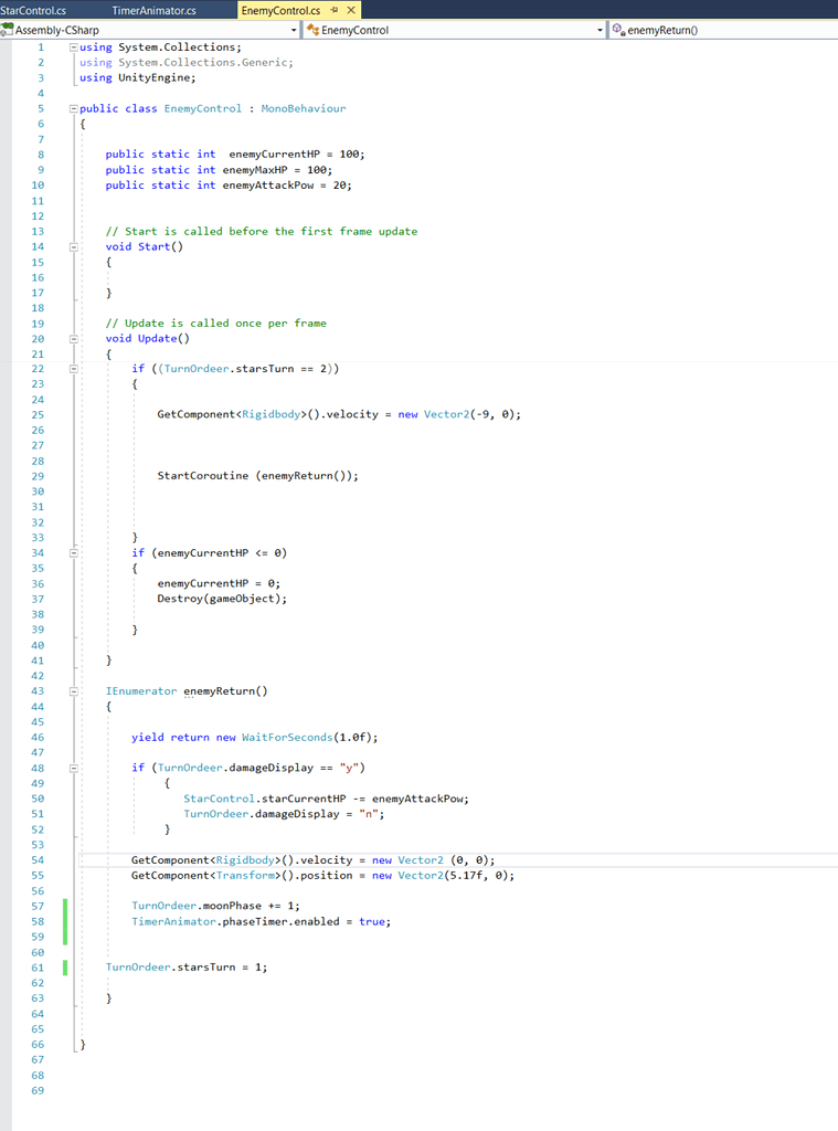 Help With Unity Project Animator and Code - Ask - GameDev.tv