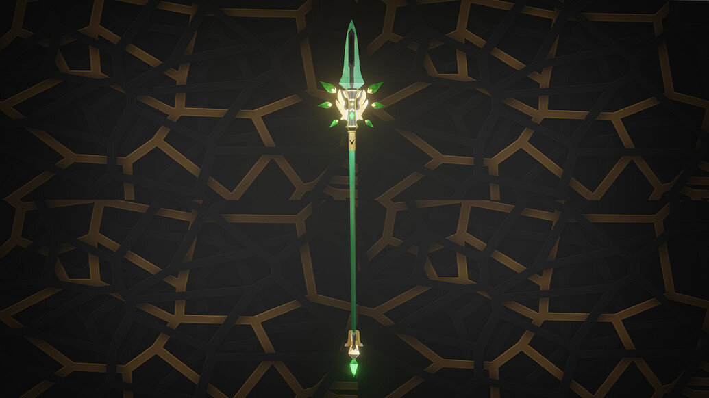 I made a jade spear in blender Show GameDev.tv