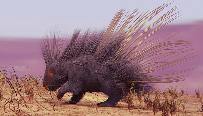 Porcupine_Render7Cycles(edit)