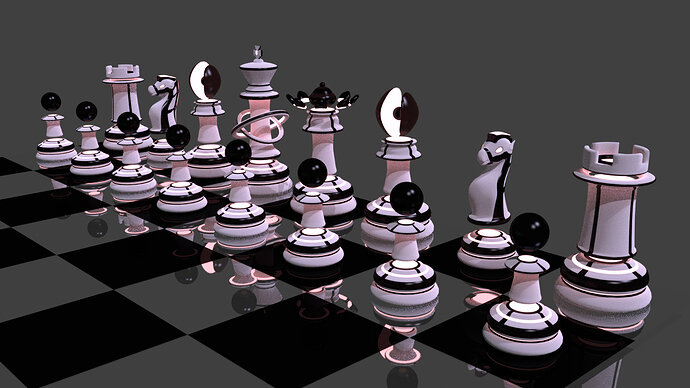 render chess board 9