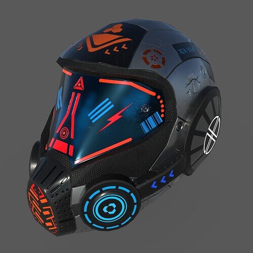 2022-04-23 - Collab Helmet V1 Side
