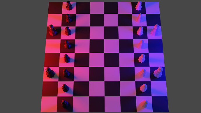 Chess Scene with Lighting