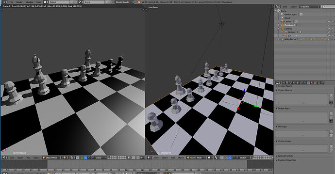 Chessboard lighting