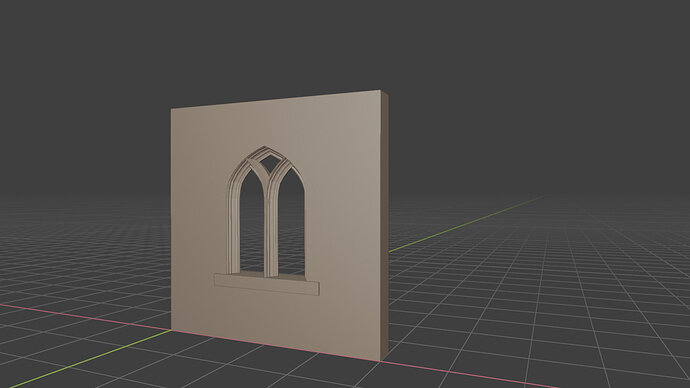 Gothic window render image