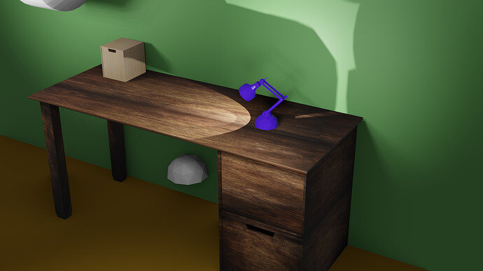 Lamp and Desk WTF render