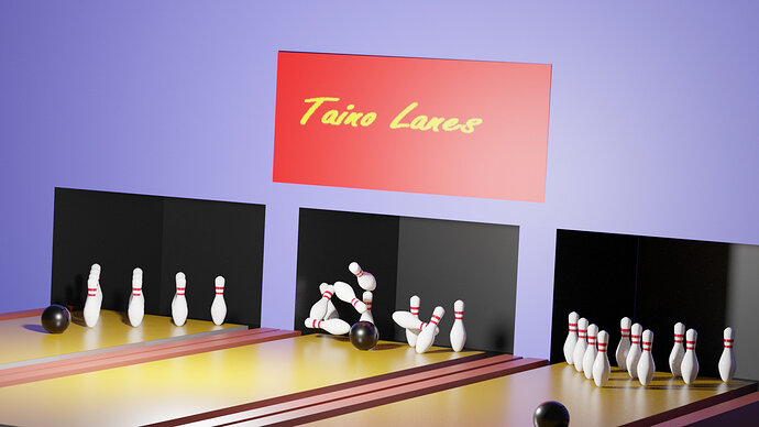 Bowling Scene Final with Sign