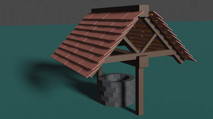Roofed Brick Well
