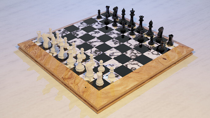Chess Set Final Render 2