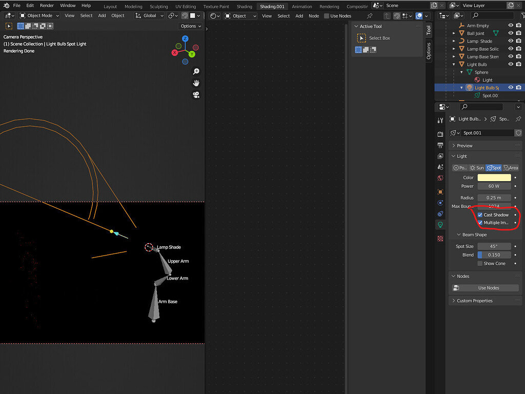 Lamp Spot Light Doesn't show when Cast Shadow is checked Ask GameDev.tv