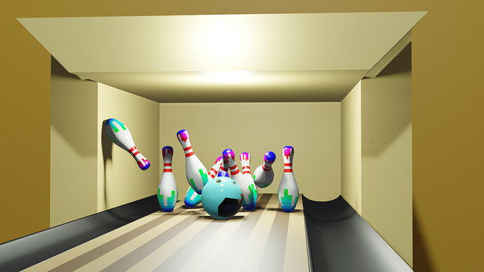Bowling split adjusted shadows