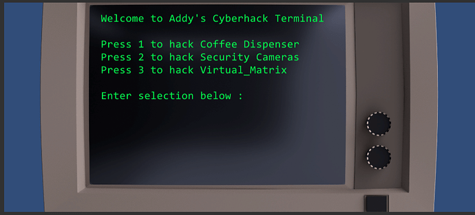 Hacker terminal