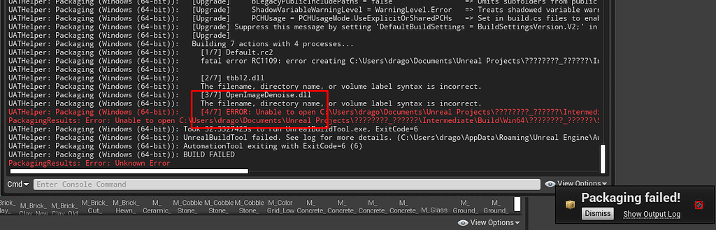 Packaging error - unable to open - Ask - GameDev.tv
