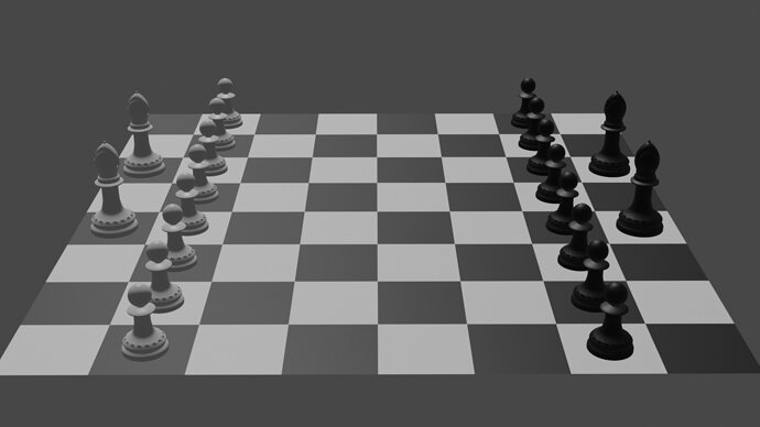 Chess Board in Progress