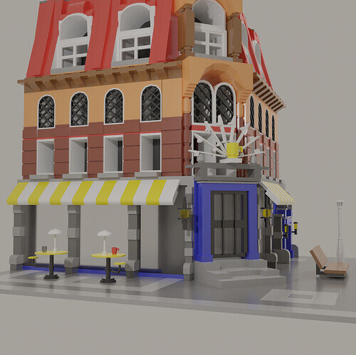 Lego cafe street view
