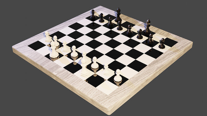 Chess Scene Textured fullhd
