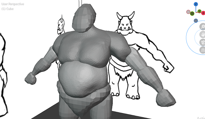 After more detail sculpting upper body