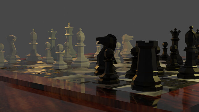 Chess Scene Black CU