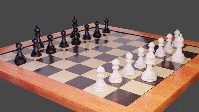 Chess Set - Marble Pieces