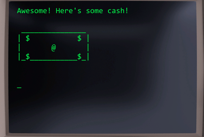 Here's some cash