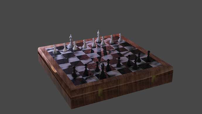 Chess set generated textures
