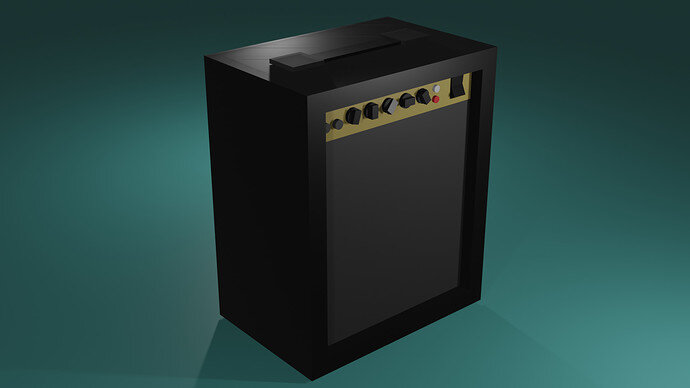 bass amp render