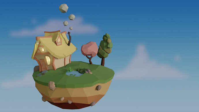 Cup Cake House Render