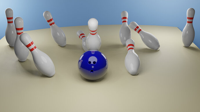 Bowling Ball & Pins