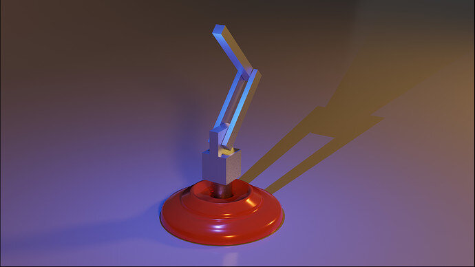 lamp base with arms