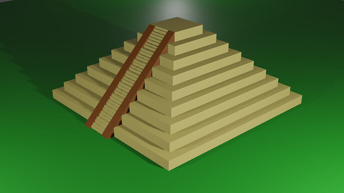 First Render - Aztec Pyramid - Show - GameDev.tv