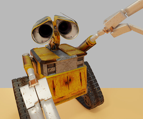 Wall-e waving hand front light (1)