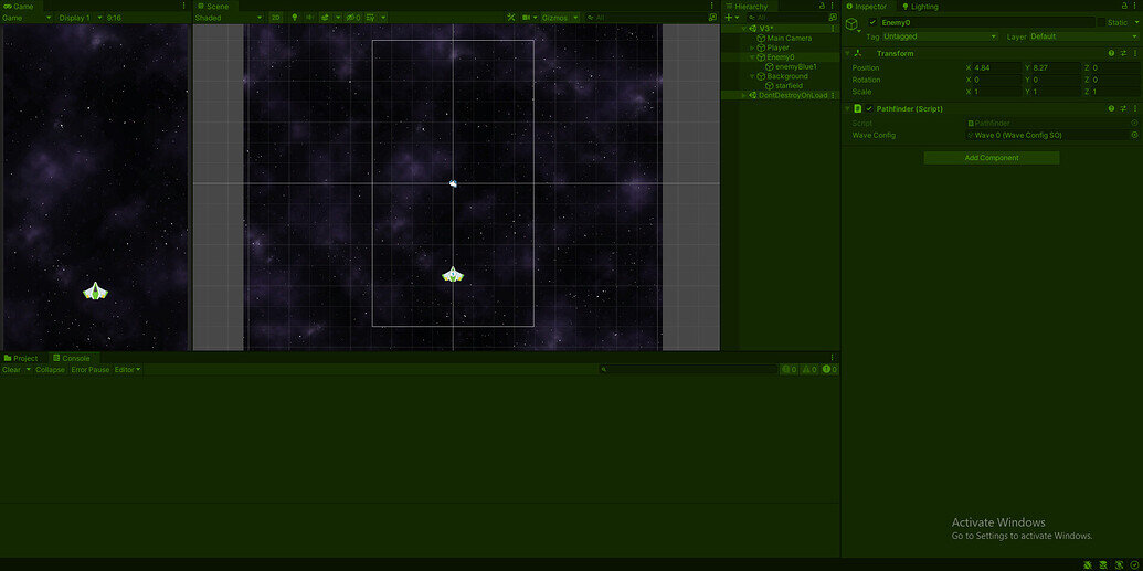 Enemy doesn't appear and follow path on play - Ask - GameDev.tv