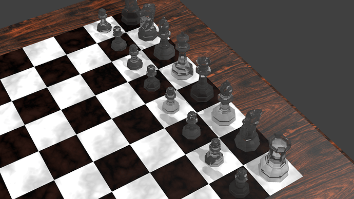 render chess board 1