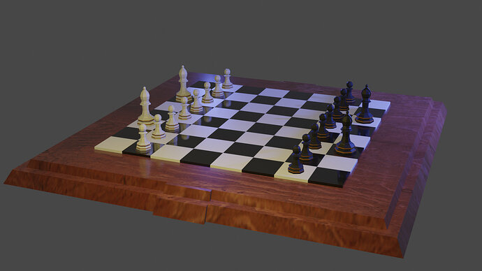 Chess Board with texture
