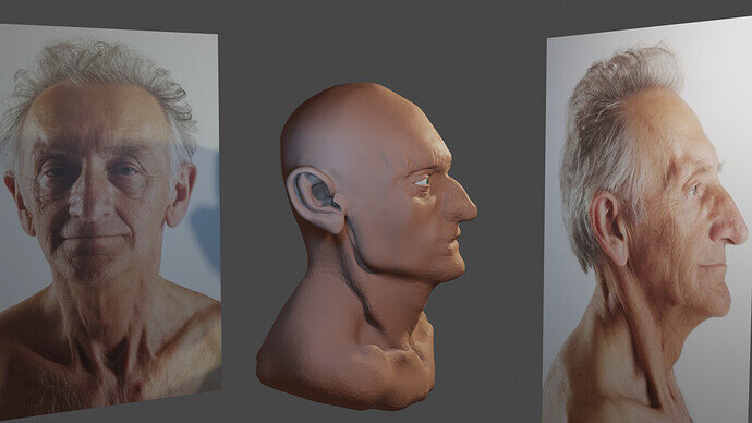 Blender Head Sculpt Ears