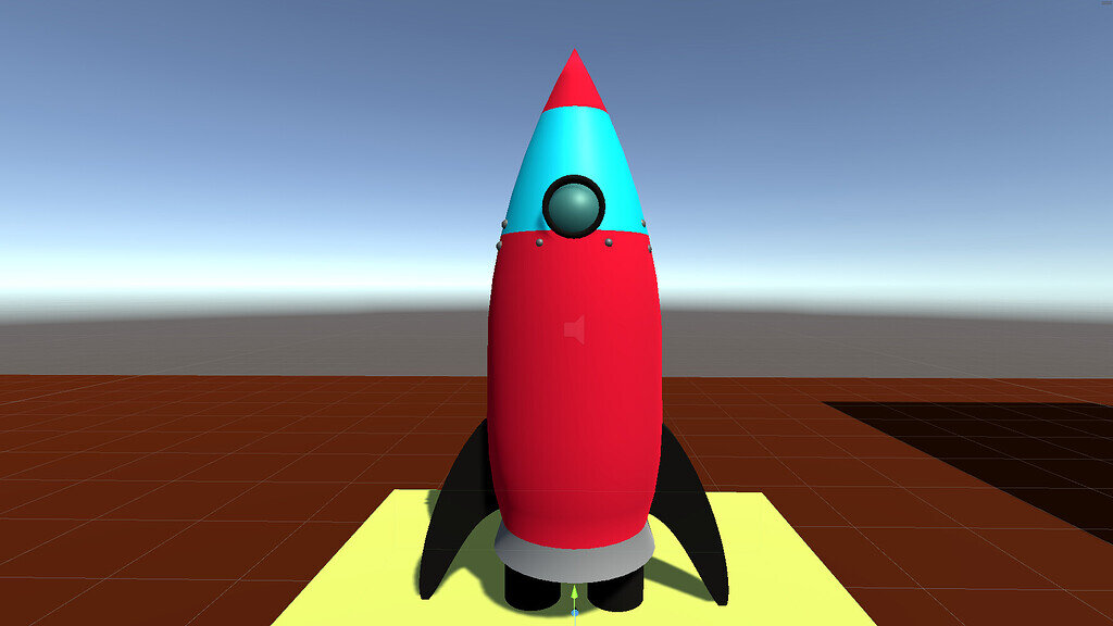 I made my ROCKET in Blender And added Colliders Show GameDev.tv