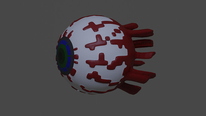 Eye Of Cthulu Render With Subdivision Surface