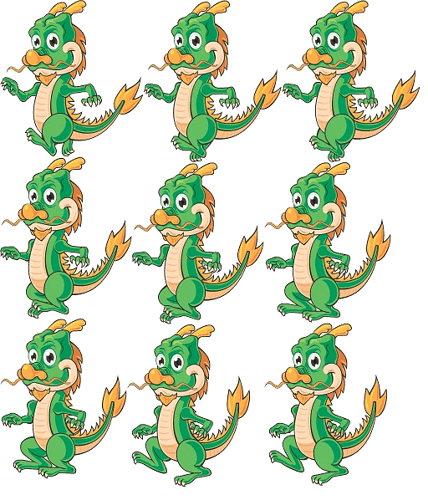 DragonSpriteSheet PNG