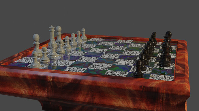 Chess set_queens_Textured