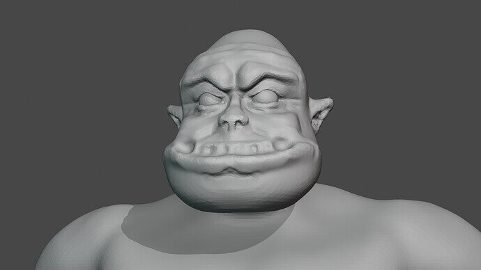 Fat Orc-Mid Details Face
