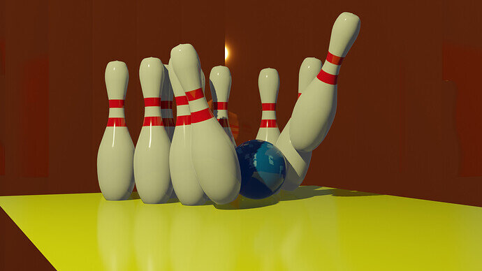 bowling scene