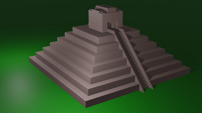 AztecPyramid with Steps