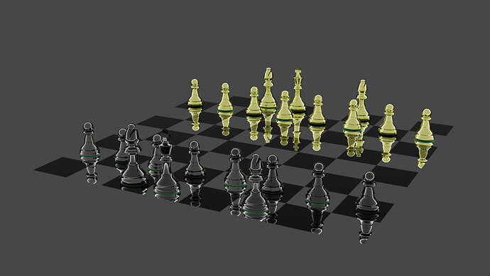 ChessSetWithBishopRender