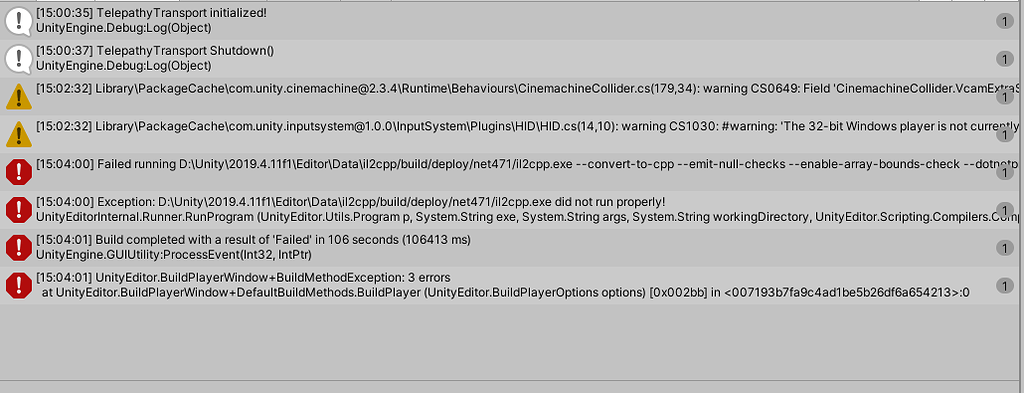 Build Settings Error - Ask - GameDev.tv
