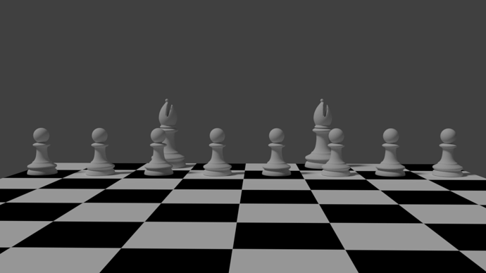Chess Pieces on Board V1a