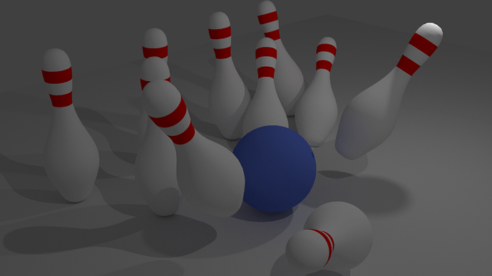 bowling ball and pin in action 2
