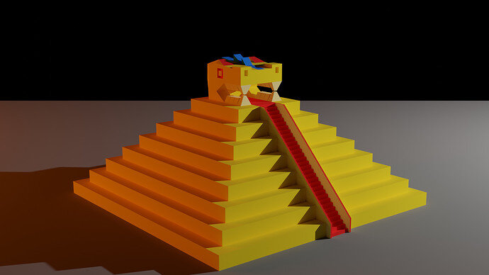 Mayan Pyramid WITH STAIRS