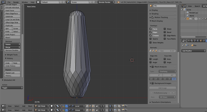 SRW Bowling Pin Collider Decimated