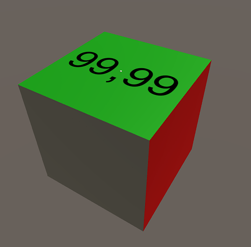 Cube text